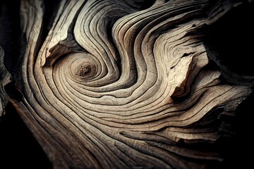 Wood larch texture of cut tree trunk, close-up. Wooden pattern