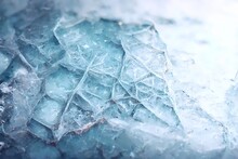 The Abstract Background Of Ice Structure. Ice Pattern