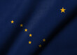3D Flag of Alaska waving