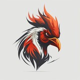 Fototapeta Big Ben - rooster logo Generative AI