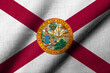 3D Flag of Florida waving