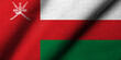 3D Flag of Oman waving