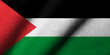 3D Flag of Palestine waving
