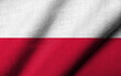 3D Flag of Poland waving