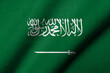 3D Flag of Saudi Arabia waving