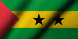 3D Flag of Sao Tome and Principe waving