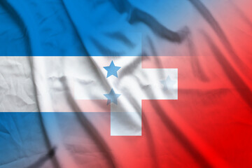 Honduras and Switzerland national flag transborder negotiation CHE HND