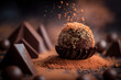 Chocolate bonbon with generative AI technology