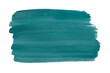 © คเณศ จันทร์งาม - Turquoise paintbrush isolated on transparent background. deep lake green brush, png