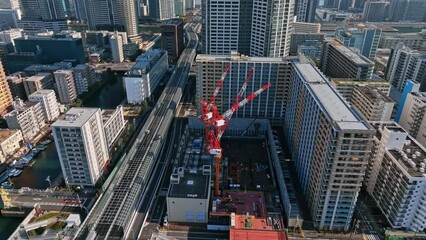 Canvas Print - 建設現場　空撮