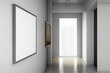 © Ismael - White empty art frame in modern hallway