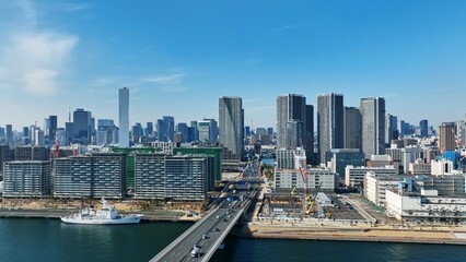 Fototapete - 都市の空撮