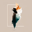 © Alex - A person with a surreal and minimalist background