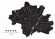 Munich map vector poster flyer	