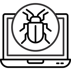 Canvas Print - Bug Icon