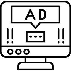 Sticker - Ad  Pop Up Icon