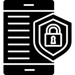 Wall Mural - Mobile Security Icon