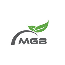 MGB Letter Nature Logo Design On White Background. MGB Creative Initials Letter Leaf Logo Concept. MGB Letter Design.