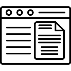 Sticker - Document  Icon