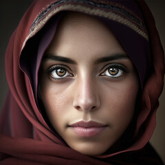 portrait of a beautiful arabian woman