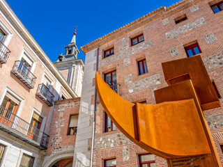 Wall Mural - View of Del Rollo street in Madrid, Spain