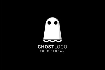 Wall Mural - Ghost Logo Vector Icon Illustration