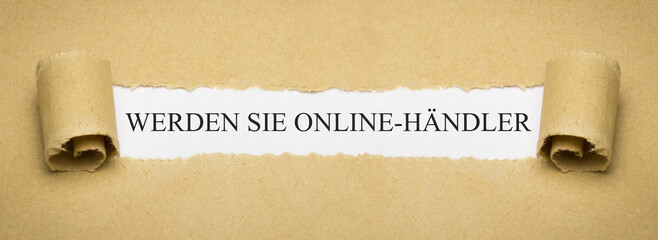 Canvas Print - Werden Sie Online-Händler