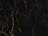 Fototapeta Zachód słońca - Black and gold marble luxury wall texture with shiny golden line pattern abstract background design for a cover book or wallpaper and banner website.	