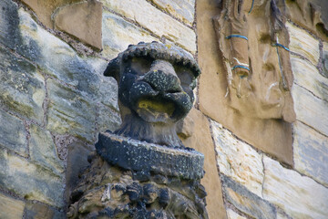 Wall Mural - Gothic gargoyle decoration at Warkworth Castle in Northumberland, UK