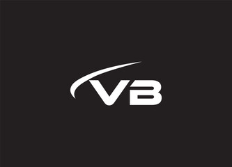 initial letter VB  linked  monogram logo design