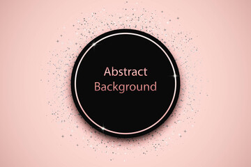 Wall Mural - Circle pink glitter background, luxury background, christmas, happy new year, pink background.