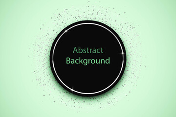 Wall Mural - Circle Green glitter background, luxury background, christmas, happy new year, green background.