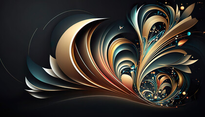 Wall Mural - Multicolored abstract 3D background