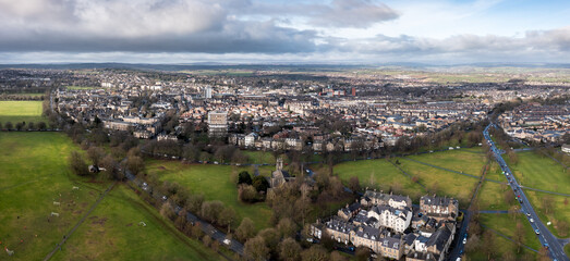 Wall Mural - Aerial view of The Stray in the Yorkshire Spa Town of Harrogate