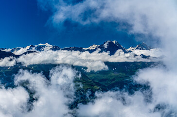 Canvas Print - Switzerland 2022, Beautiful view of the snow Alps