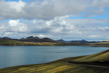 Wall Mural - Scenic View Of Alftavatn Lake