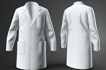 medical coat mockup, ai generated