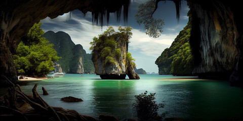 Wall Mural - Beautiful Thailand travel concept.