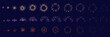 © ssstocker - Firework animation. Fireworks sequence set, gathering light particle firecracker explosion effect, christmas holiday pyrotechnic burst up 2d sprite sheet, neat vector illustration