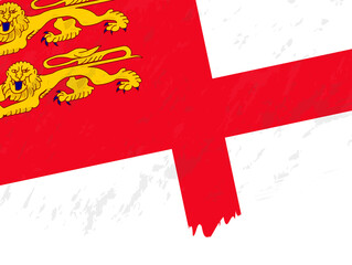 Wall Mural - Grunge-style flag of Sark.