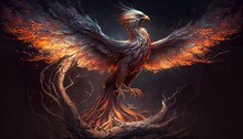 A Legendary Bird Associated With Fire, Rebirth, And Renewal