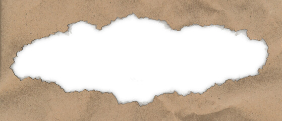 textured red cardboard with rips and empty space