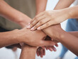 © T Mdlungu/peopleimages.com - Hands, training and business people collaboration in support of team building, idea and mission. Hand, teamwork and group united for community, growth and motivation, corporate and partnership goal
