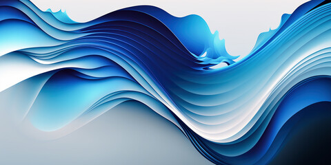 Wall Mural - Abstract light blue Background. Generative AI