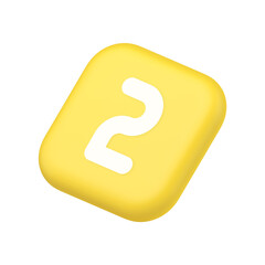 Two character button numeral cyberspace calculation service symbol website icon 3d rendering