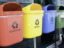 Recycling Bins, Rio De Janeiro, Brazil.