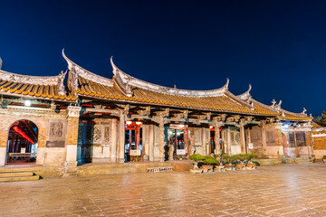 Wall Mural - Building view of Lukang Lung-shan Temple in Changhua, Taiwan. It is a famous tourist attraction in Changhua County.