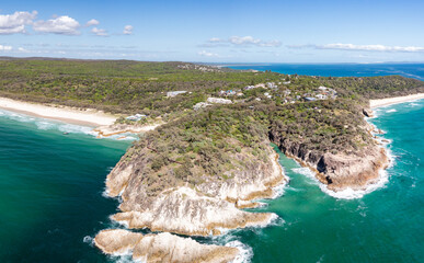 Wall Mural - Main Beach and North Gorge on North Stradbroke Island,