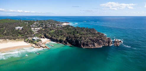 Wall Mural - Main Beach and North Gorge on North Stradbroke Island,