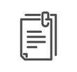 © PaleStudio - Documents related icon outline and linear vector.